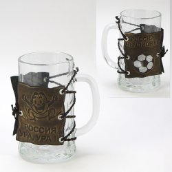 Подарочная кружка для пива Россия Ура, ура!