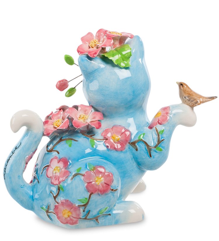 Статуэтка из керамики Кот Гла-Муррр Pavone CMS-31/13, фотография со спины