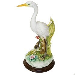 Статуэтка из фарфора Цапля
