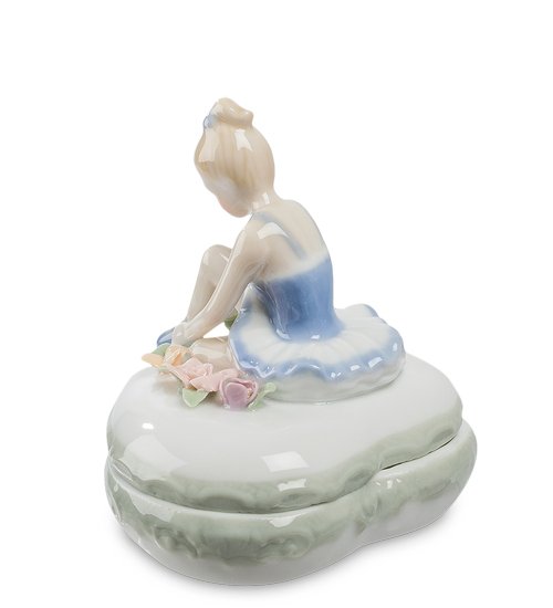 Шкатулка из керамики Балерина Pavone CMS-19/22, вид сзади