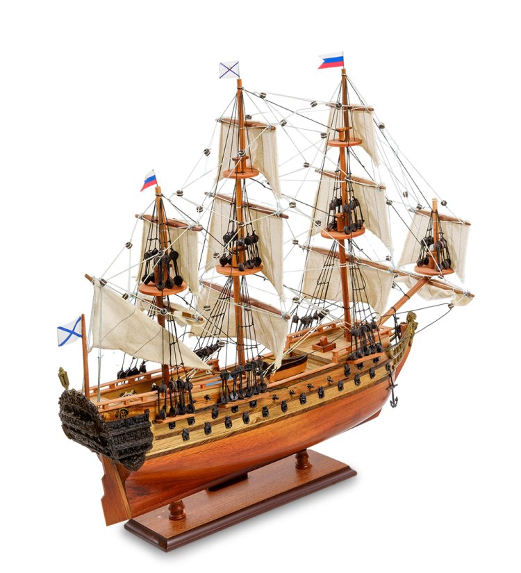 Модель корабля Ингерманланд, фото сзади