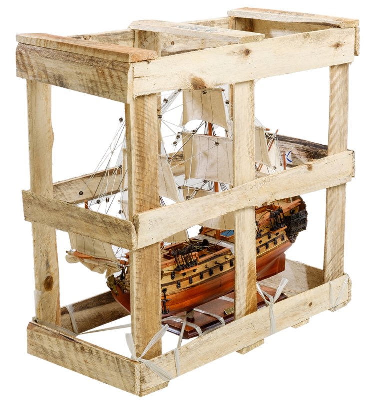 Модель корабля Ингерманланд, фото в упаковке