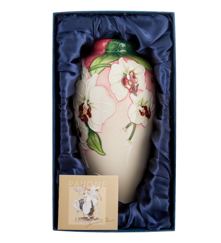 Настольная Ваза для цветов из фарфора Орхидея Pavone JP-98/ 6, фотография в упаковке