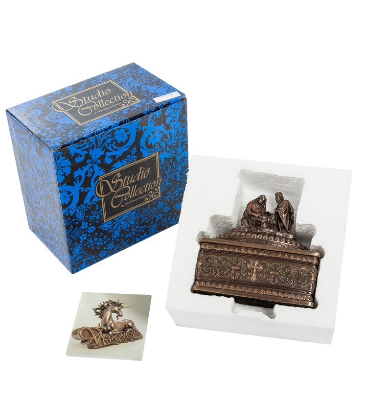Шкатулка Рождение Христа Veronese WS-538, упаковочный вид
