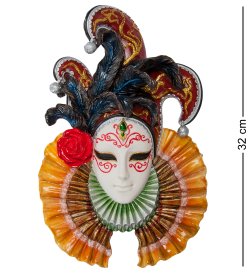 Венецианская маска Оранжевый Шут