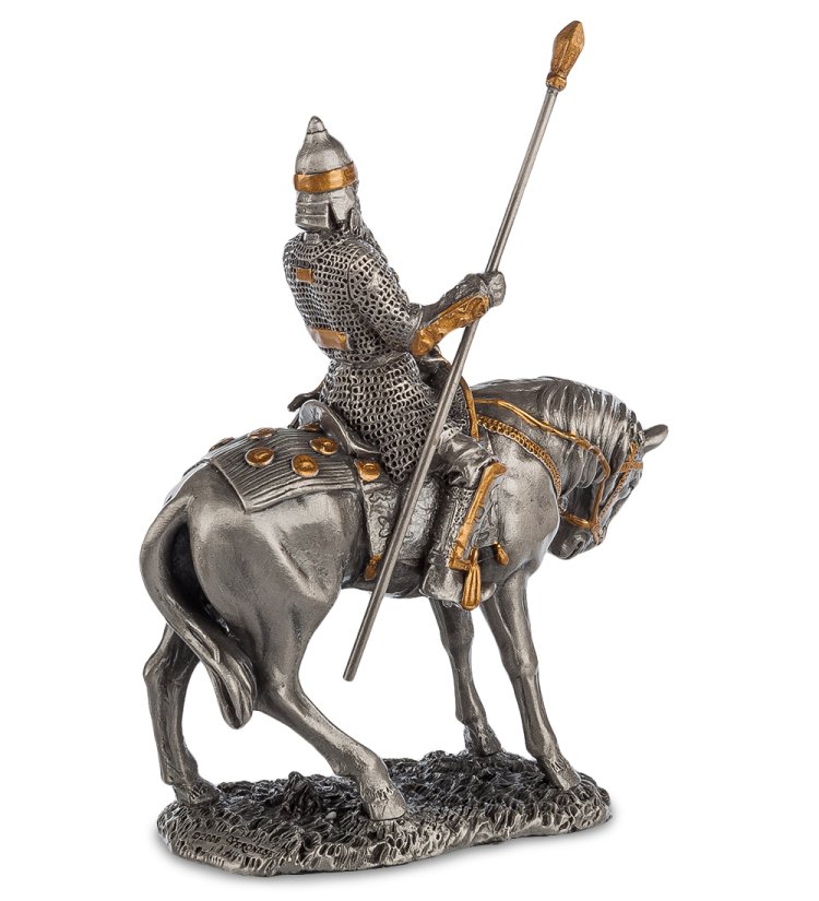 Статуэтка Вооруженный воин на коне Veronese WS-825, оборотная сторона