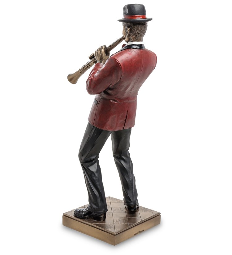 Статуэтка Кларнетист Veronese WS-872, оборотная сторона
