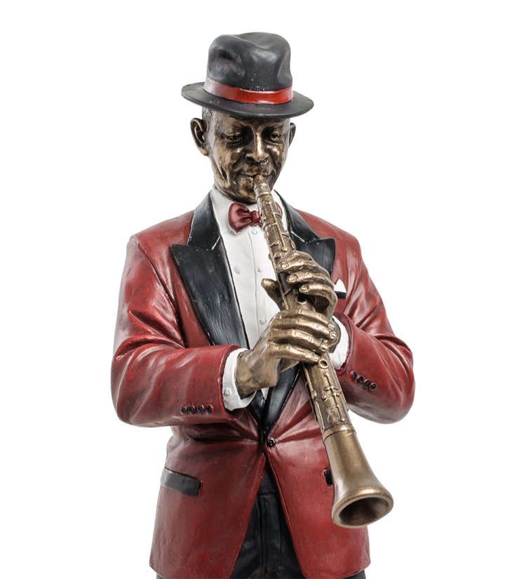 Статуэтка Кларнетист Veronese WS-872, увеличенный вид профиль