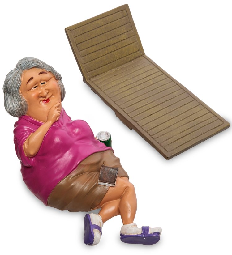 Статуэтка Женщина На заслуженном отдыхе The Comical World of Stratford RV-733, разборный вид