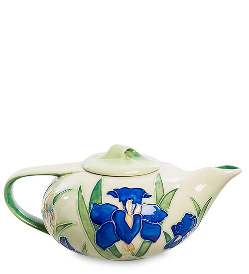 Заварочный чайник из фарфора Синий Ирис Pavone JP-625/ 2, оборотная сторона