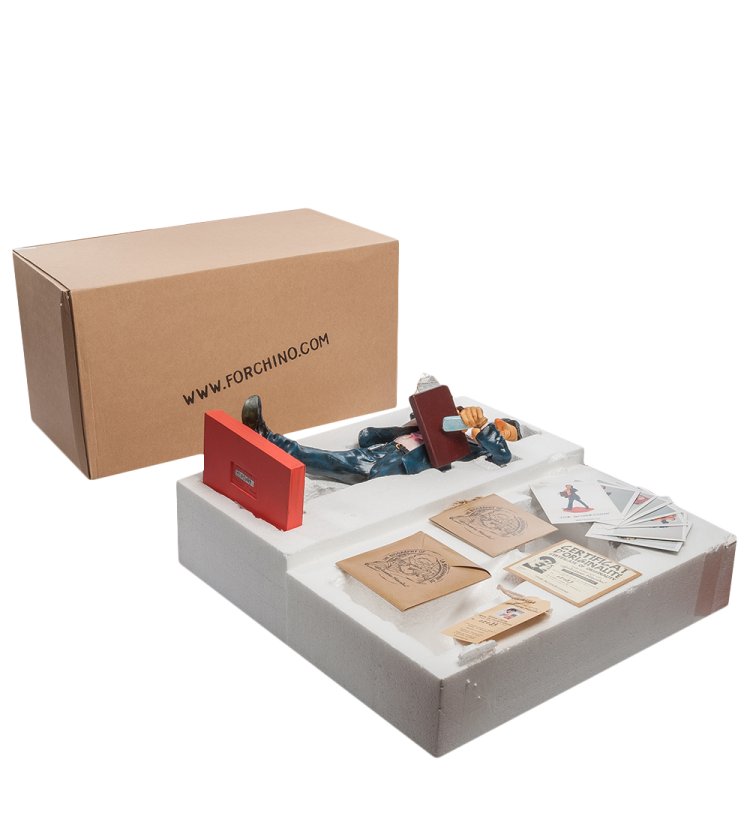 Статуэтка Опаздывающий Бизнесмен - The Businessman Forchino FO-85512, упаковочный вид