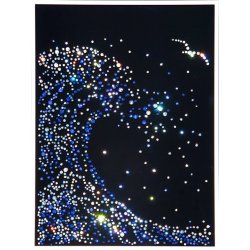Картина Волна малая c кристаллами Swarovski