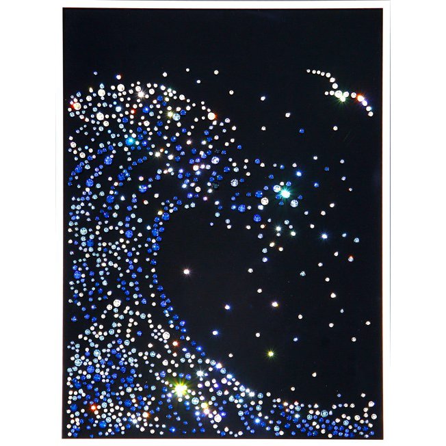 Картина Волна малая c кристаллами Swarovski