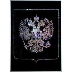 Картина Герб РФ c кристаллами Swarovski