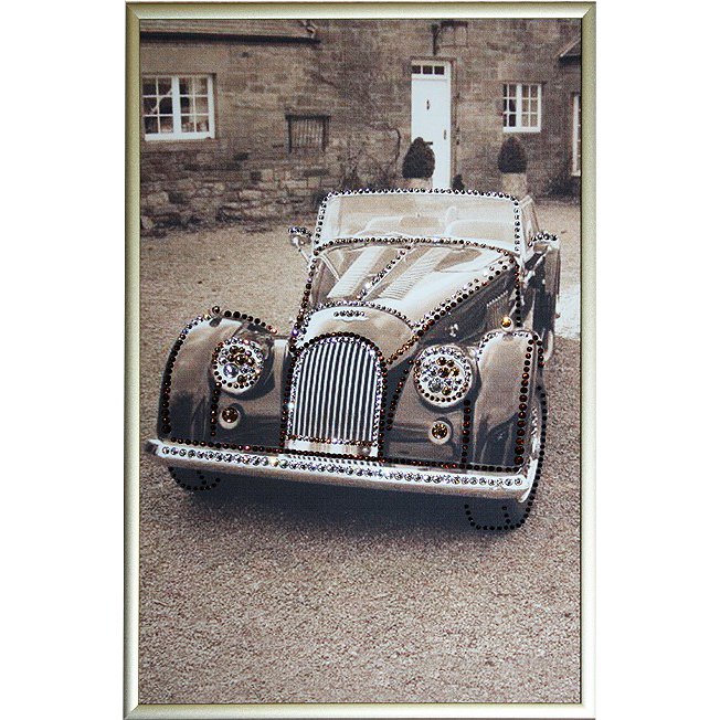 Картина Ретро c кристаллами Swarovski