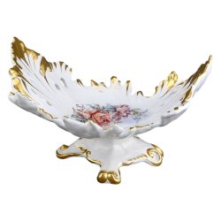 Ваза для фруктов на ножке Барокко, Розы