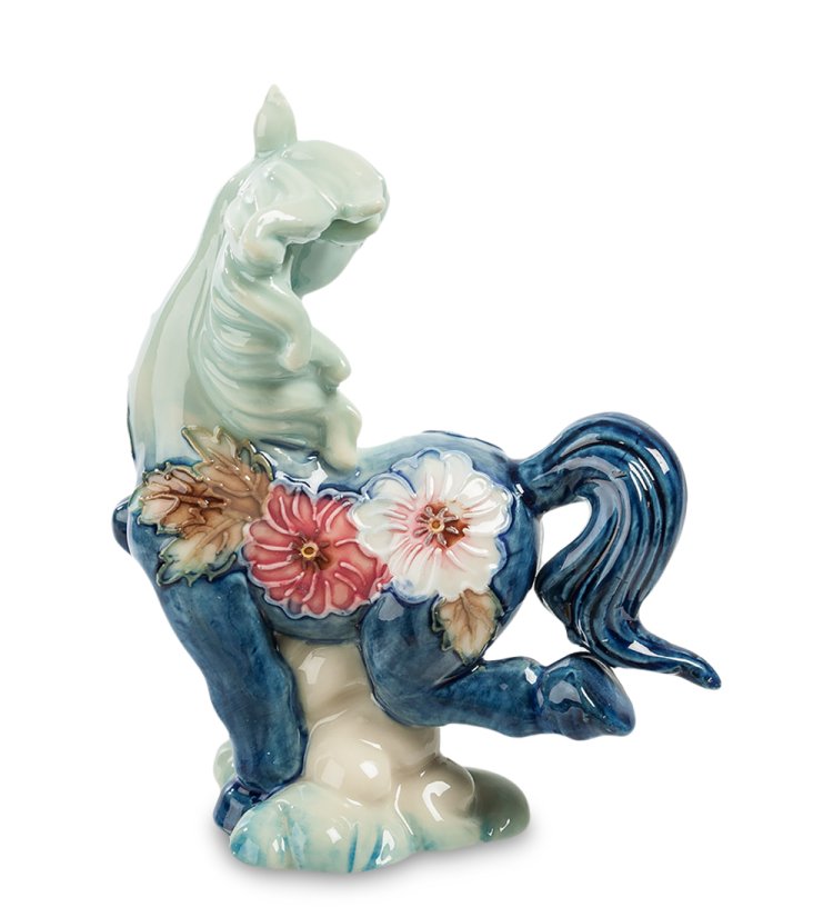 Статуэтка из фарфора Лошадка Вишенка Pavone JP-61/55, оборотная сторона