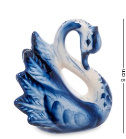 Статуэтка Лебедь Голубая гжель