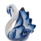 Статуэтка Лебедь Голубая гжель ГЛ-617, фотография сбоку