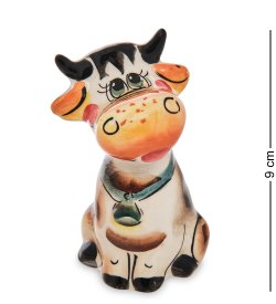 Статуэтка Корова Люба Символ 2021 года Цветная гжель