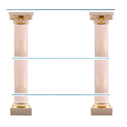 Керамические колонны с полками