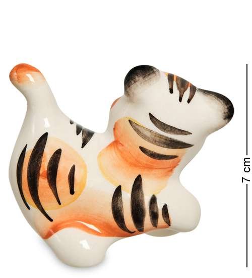 Фигурка Тигренок Гоша Цветная гжель ГЛ-770, оборотная сторона