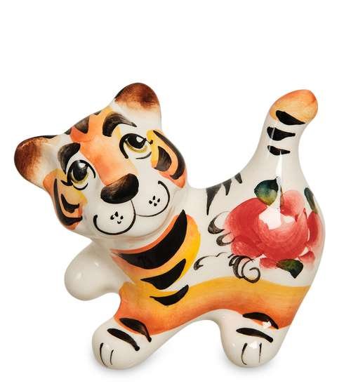 Фигурка Тигренок Гоша Цветная гжель ГЛ-770