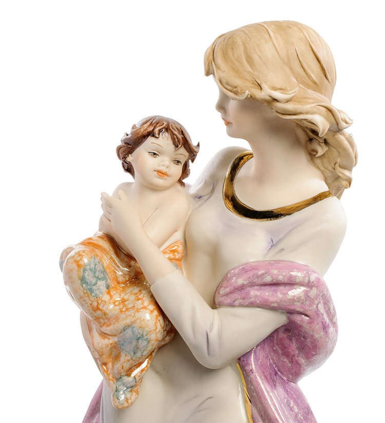 Статуэтка Мать с ребенком на руках Sabadin Vittorio SV- 105, фотография крупным планом