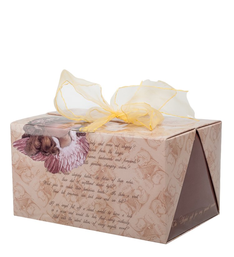 Статуэтка из фарфора Ангелочек девочка Pavone JP-05/ 1, фотография коробочки