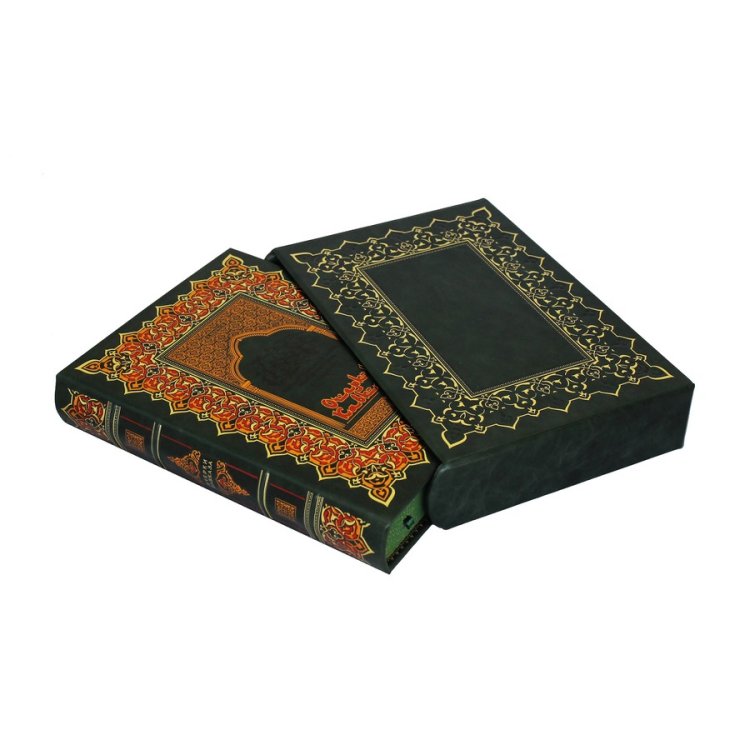 Книга в кожаном переплете Очерки Кавказа в футляре BG1331F, фотография сбоку