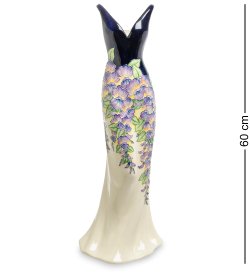 Напольная ваза из фарфора в форме платья Камелия