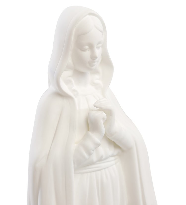 Статуэтка с подсветкой из фарфора Святая Дева Мария Pavone JP-186/16, фотография крупным планом