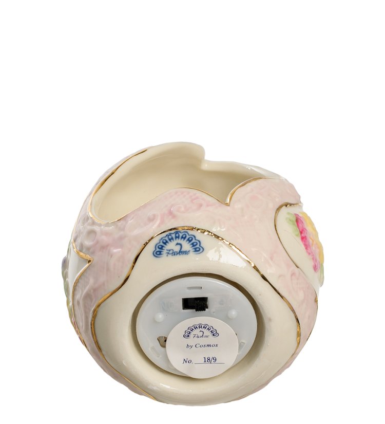 Музыкальная подвесная статуэтка из фарфора Кролики Pavone CMS-18/ 9, фотография снизу