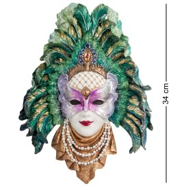 Венецианская маска Яркое Перо павлина