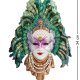 Венецианская маска Яркое Перо павлина Veronese WS-325