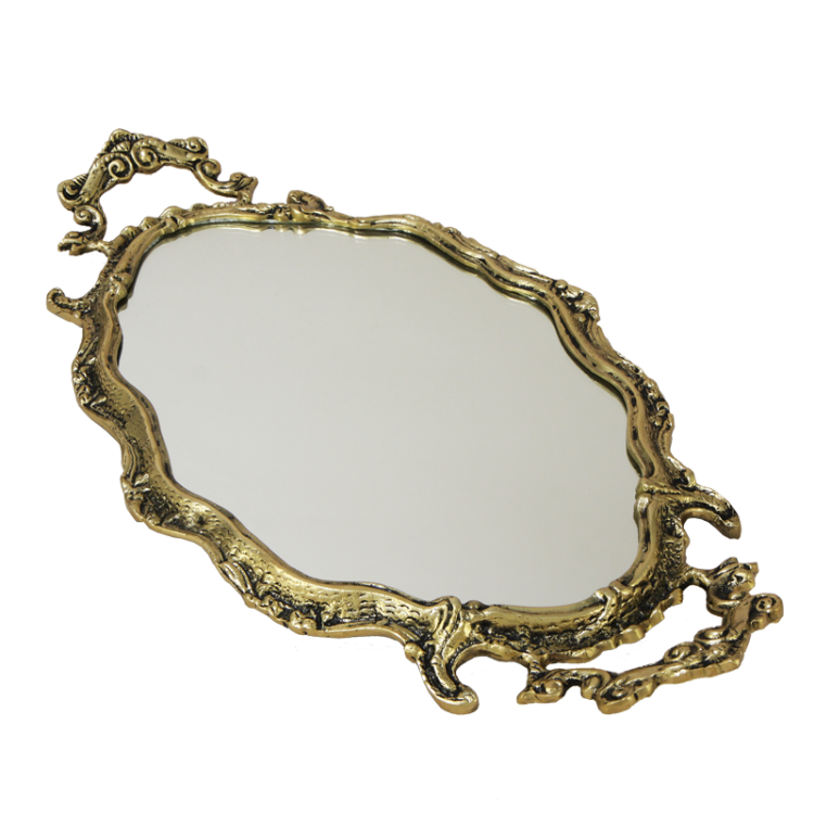Зеркальный поднос в бронзовой раме Bello De Bronze BP-19012-D