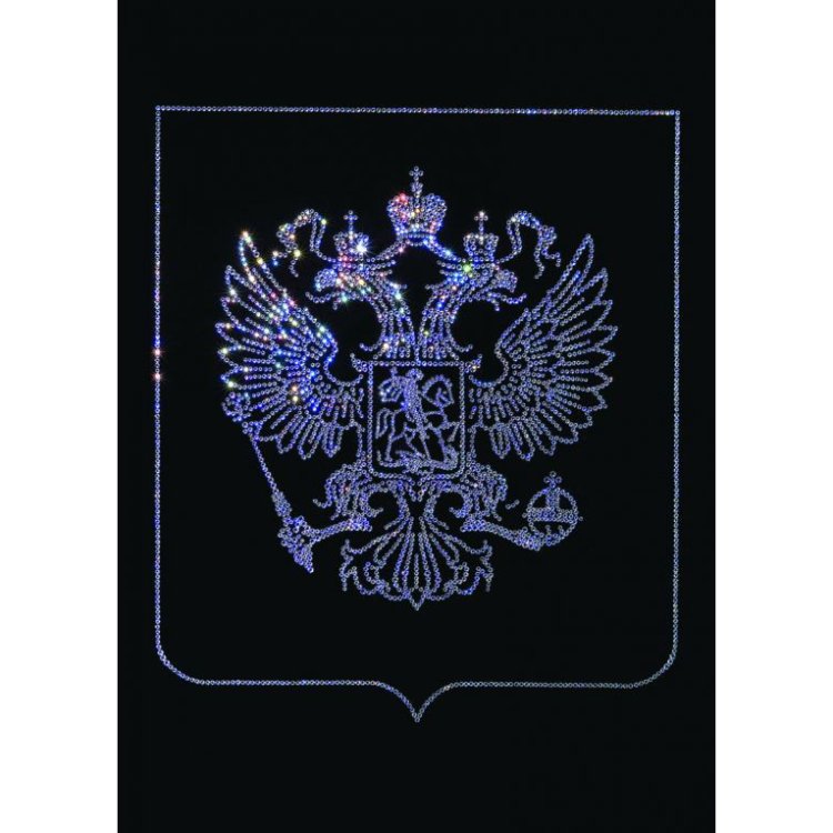 Картина Герб РФ c кристаллами Swarovski