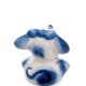 Фигурка Мышка с бантиком Голубая гжель ГЛ-621, фотография со спины
