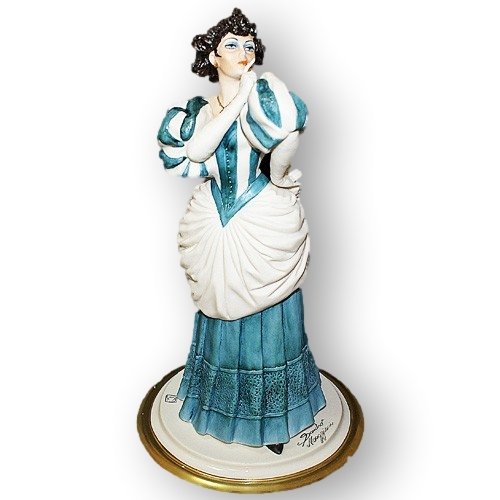 Фарфоровая статэ ка Дама  - Тише (Модель 1890 г.)