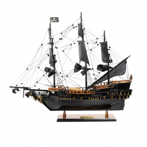 Корабль Черная Жемчужина - Модель на подставке, вид профиль