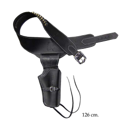 Кожаный Патронташ с 1 кобурой