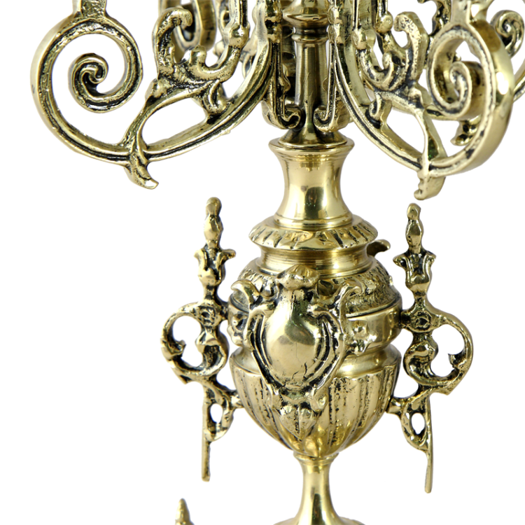 Канделябр на 5 свечей Гранде, золотой Bello De Bronze BP-14036-D, фотография 2