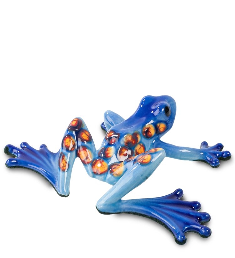Фигурка из фарфора Синяя Лягушка Pavone JP-32/ 3 , вид сзади