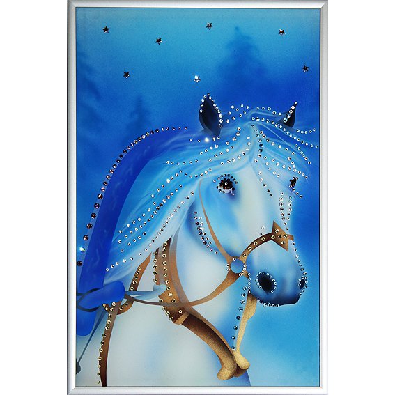 Картина Студеная пора c кристаллами Swarovski