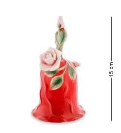 Колокольчик из фарфора Милая Роза