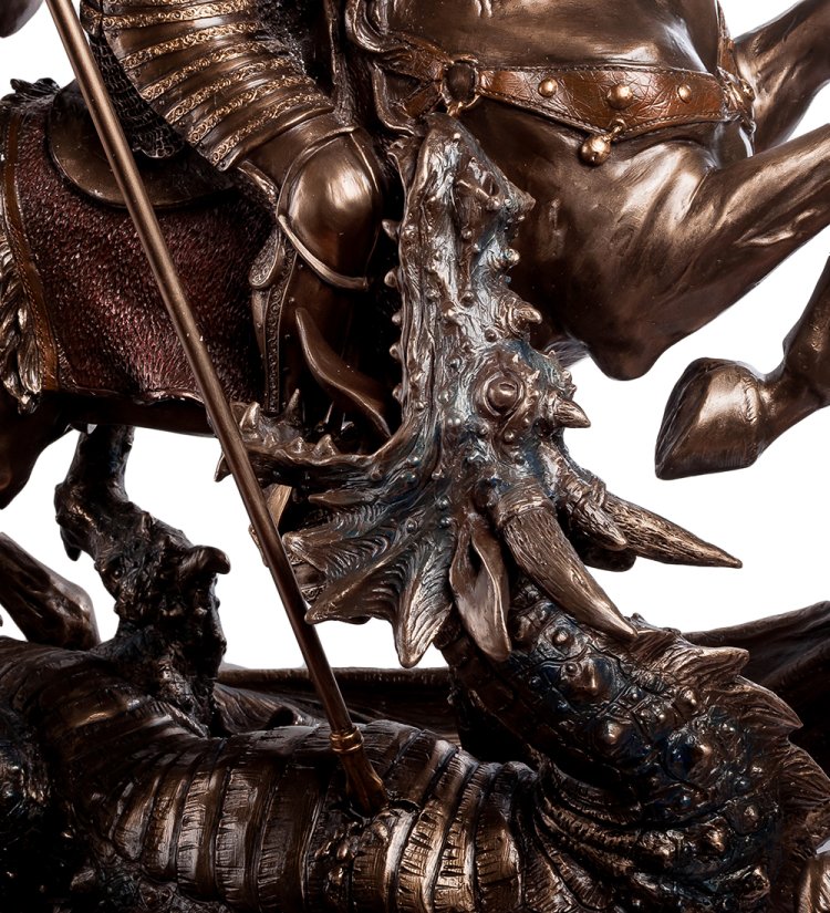 Статуэтка Святой Георгий Veronese WS-600, увеличенный вид дракона