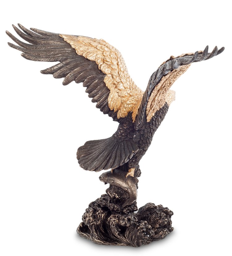 Статуэтка Орел на охоте Veronese WS-695/ 2, оборотная сторона