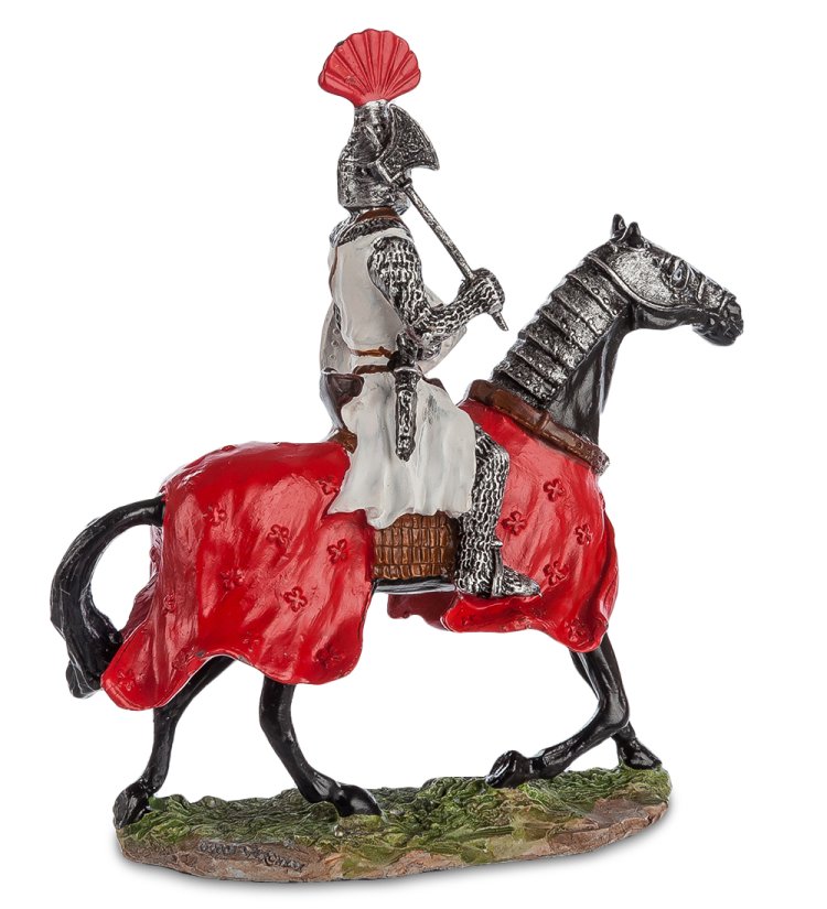 Статуэтка Конный рыцарь крестоносец Veronese WS-828, оборотная сторона