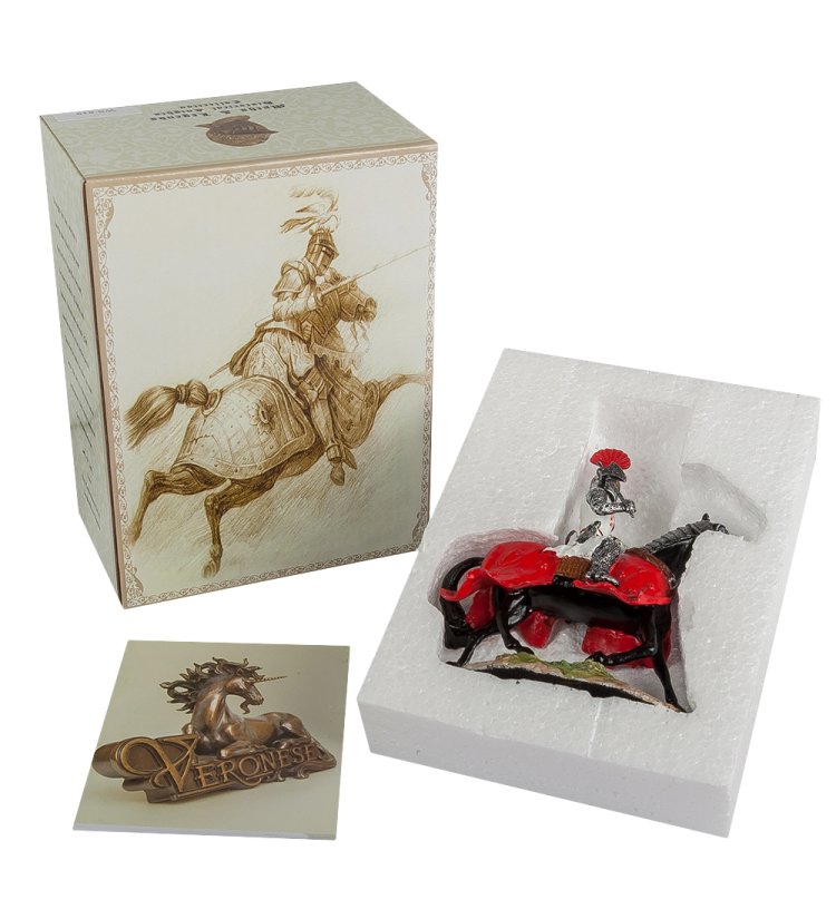 Статуэтка Конный рыцарь крестоносец Veronese WS-828, упаковочный вид