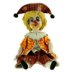 Фигурка из фарфора Клоун в коричневых штанах